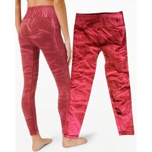 Lululemon Ebb to Train Tight 28 Wash Chianti Red Size 8